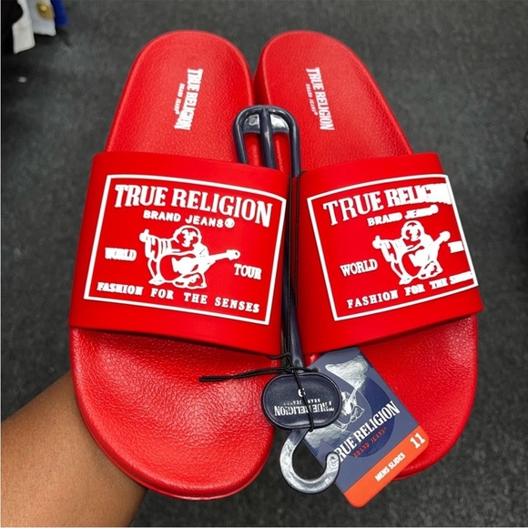Brand Jeans True Religion Sandals Mens Pink True Religion  display picture 3